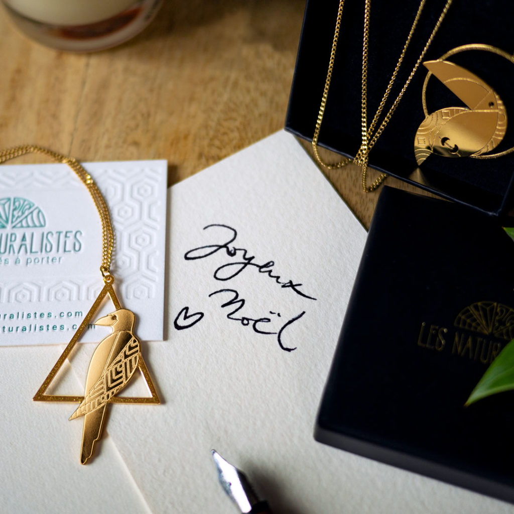 noel02 Sautoir Corbeau et Toucan Noël - Les Naturalistes bijoux