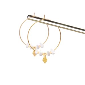 Créoles chêne & nacre or