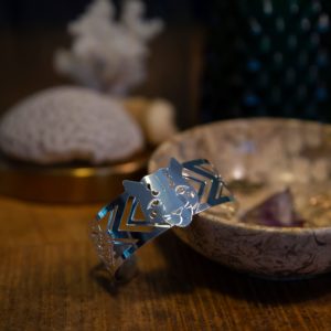 Manchette Panthère plaquée argent