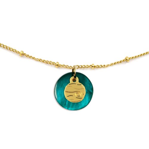 Collier nacre émaillée & Jupiter