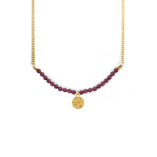 Collier jupiter et ligne de pierres fines coloris hiver