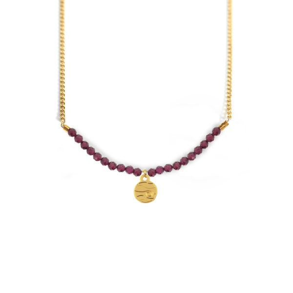 Collier jupiter et ligne de pierres fines coloris hiver