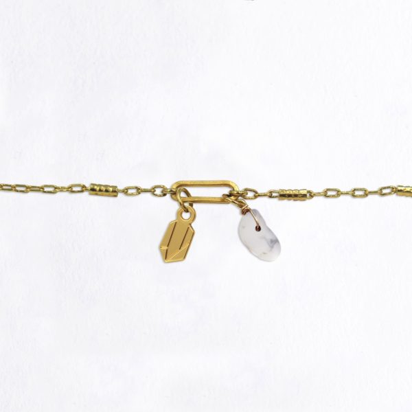 Bracelet maillon cristal et pierres fines au choix coloris hiver