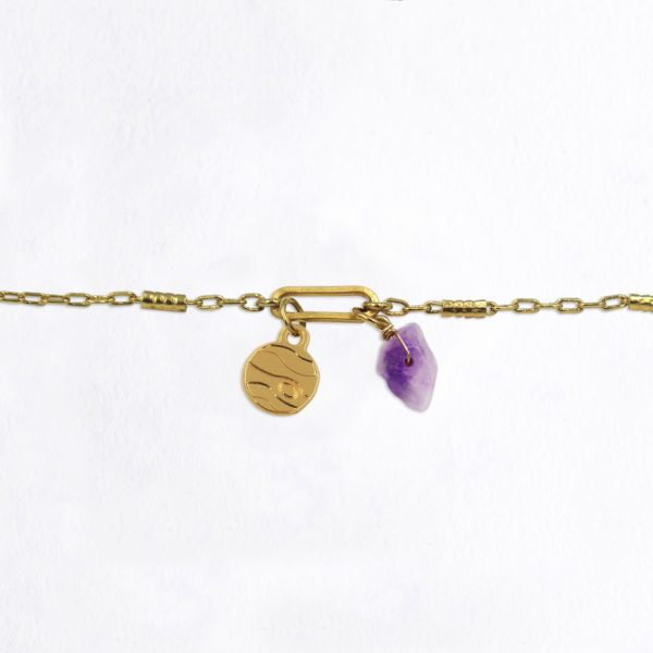 Bracelet maillon jupiter et pierres fines au choix coloris hiver