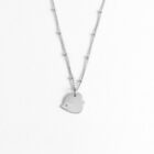 Collier poisson ange en laiton argenté — collection Mers et océans — fond blanc 01, Les Naturalistes