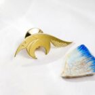 Pins tamanoir en laiton doré — collection Jungles et forêts — fond blanc 01, Les Naturalistes
